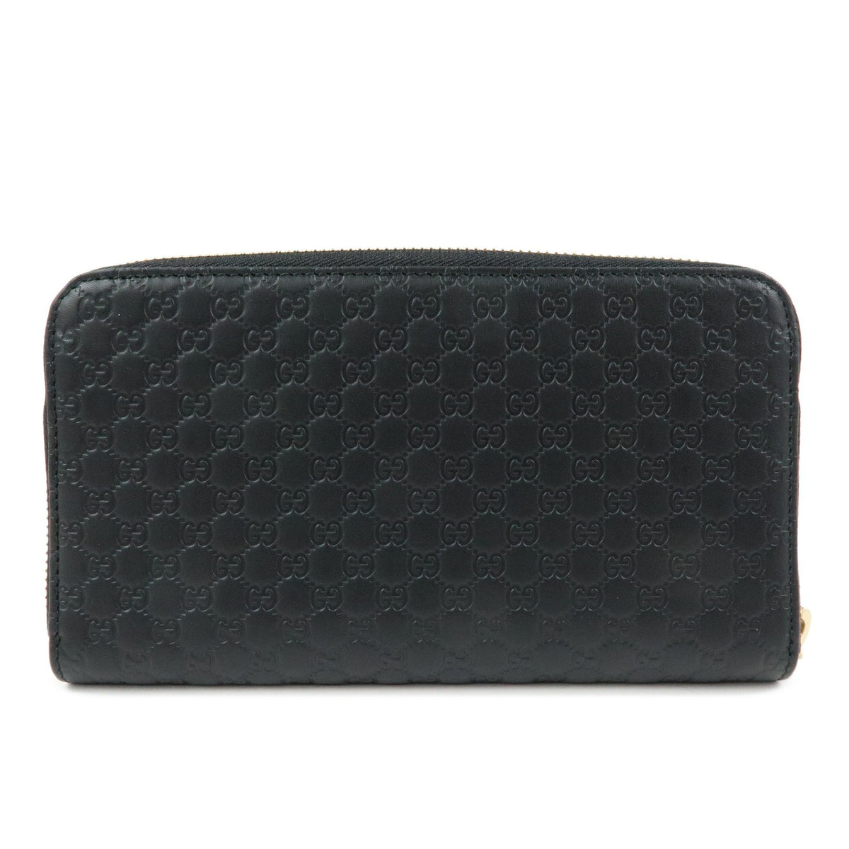 Gucci Zip Organizer Microguccissima Leather Black Leather Wallets Accessory (Pre-Owned)