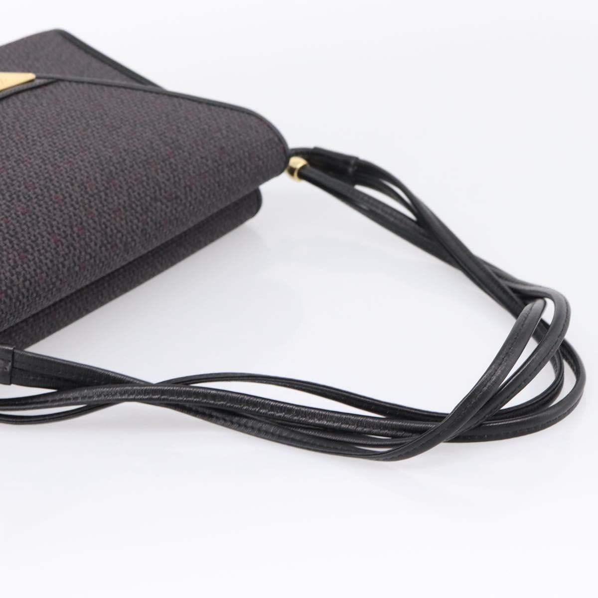 Saint Laurent Vintage Shoulder Bag Leather Gray Canvas Shoulder Bag Bag (Pre-Owned)
