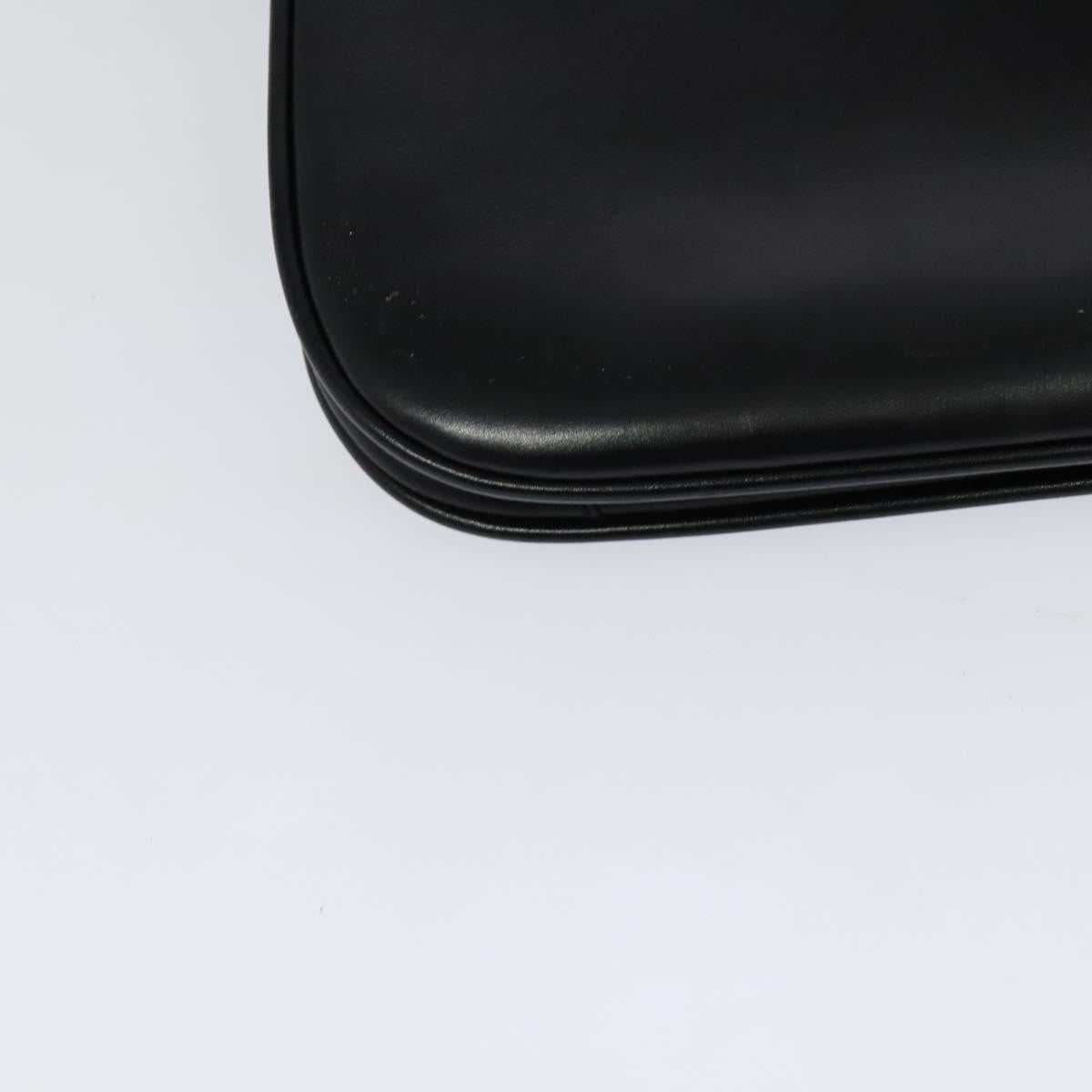 Bally Vintage Leather Black Leather Shoulder Bag Bag (Pre-Owned)