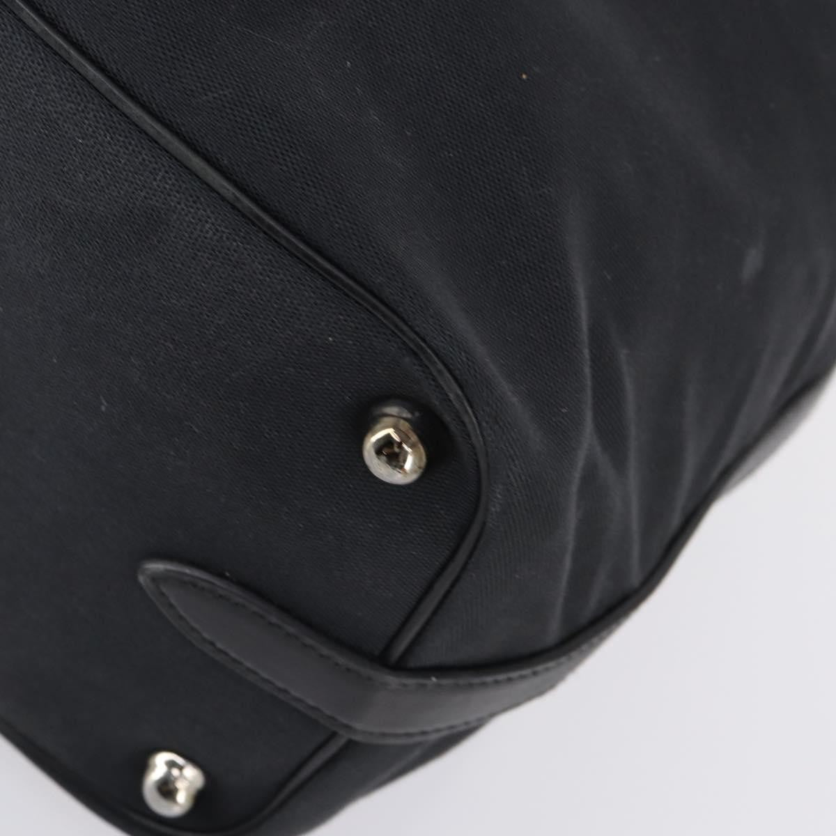 Gucci Vanity Tote Canvas Black Canvas Handbag (Pre-Owned)