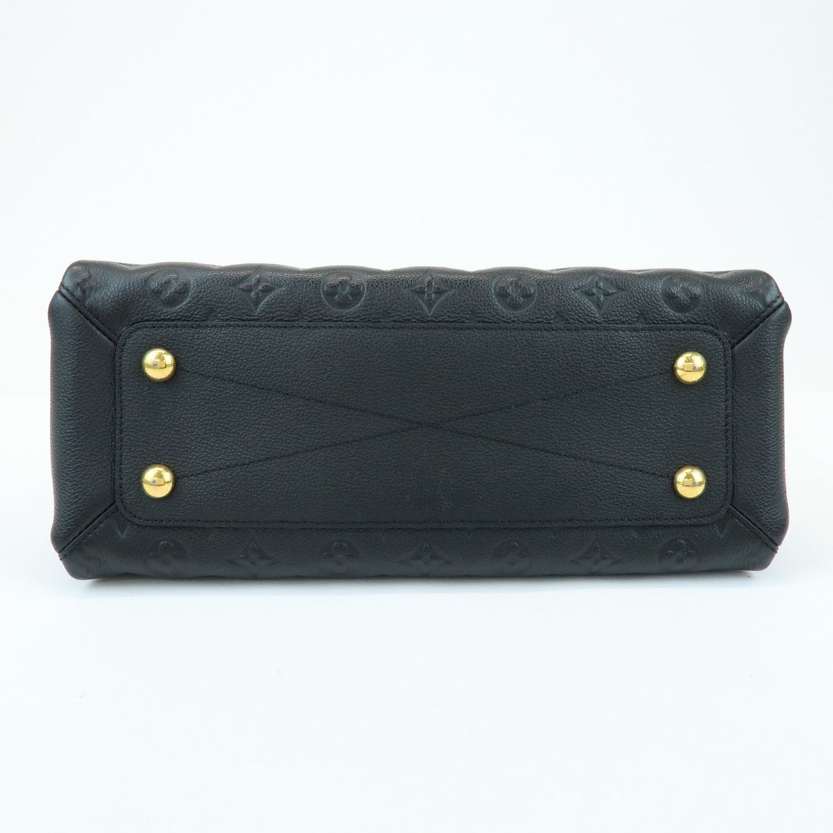 Louis Vuitton Vosges Whipstitch Monogram Empreinte Leather Black Leather Handbag (Pre-Owned)