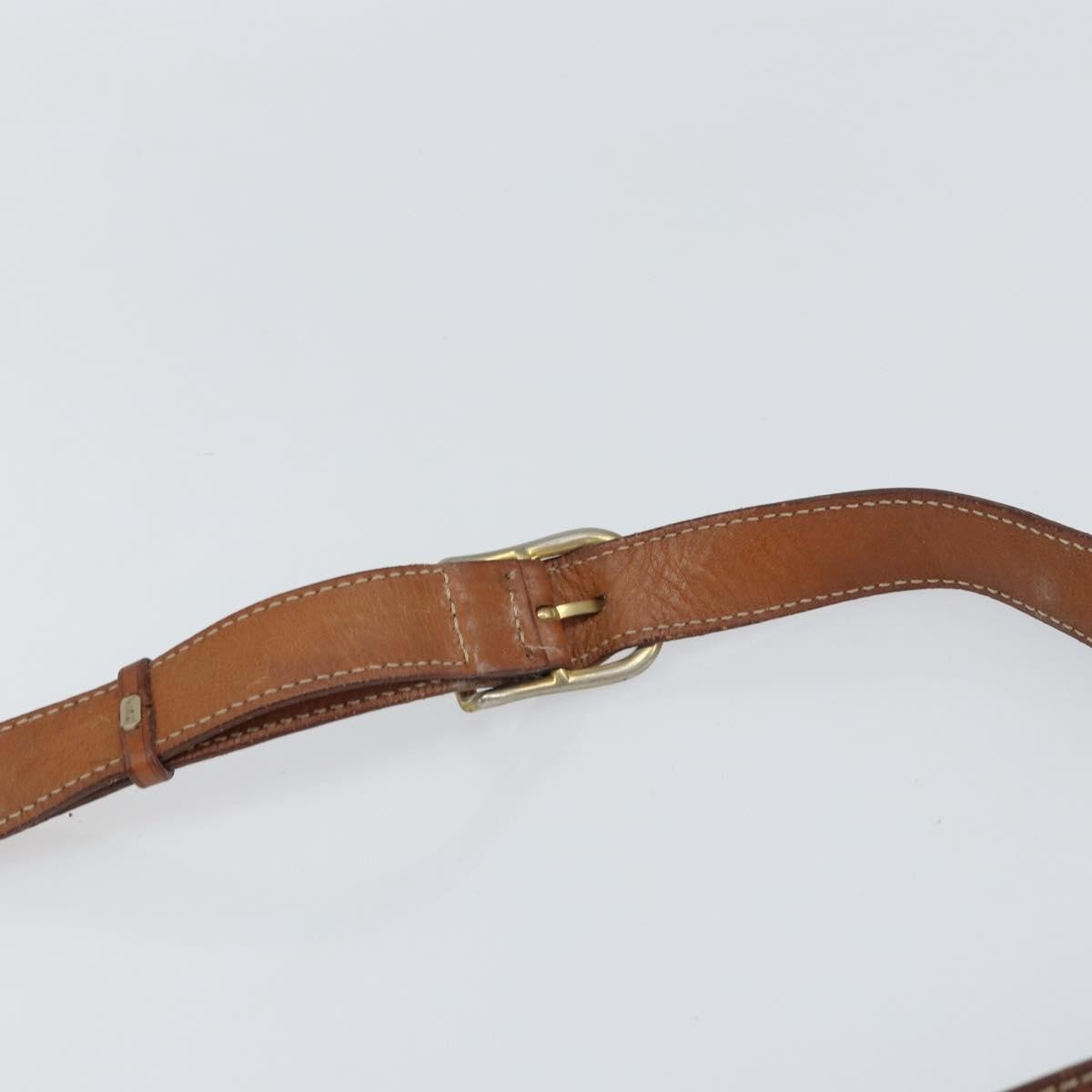 Celine Vintage Macadam Canvas And Leather Brown Canvas Shoulder Bag Bag (Pre-Owned)