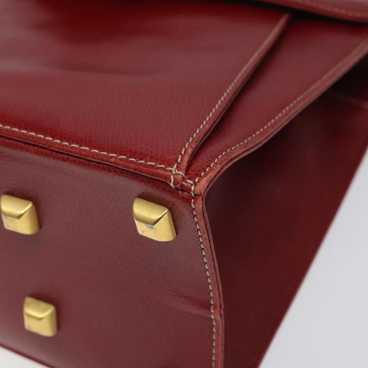 Salvatore Ferragamo Vintage Leather Red Leather Shoulder Bag Bag (Pre-Owned)