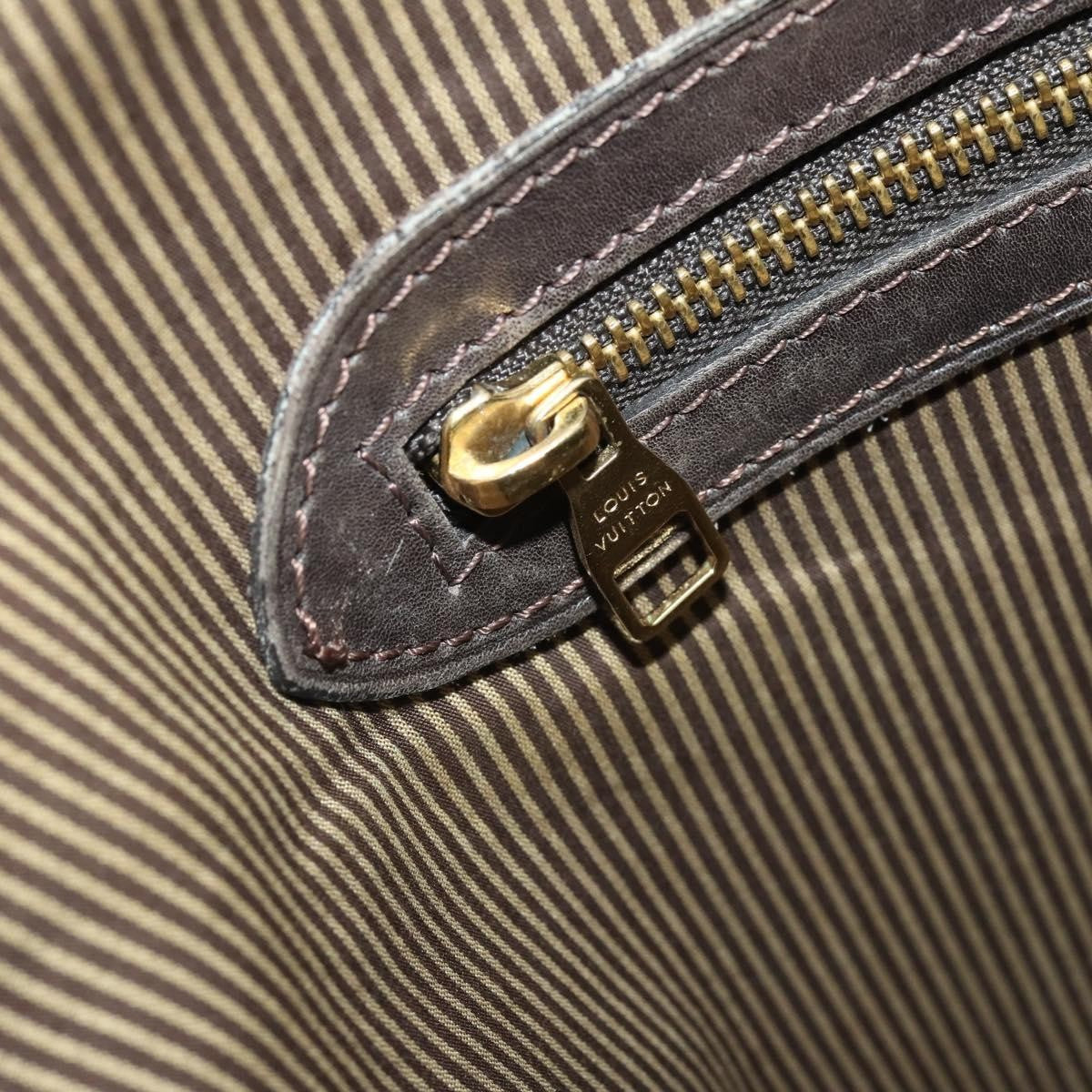 Louis Vuitton Bequia Porte Document Geant Monogram Canvas With Leather Brown Canvas Briefcase Bag (Pre-Owned)