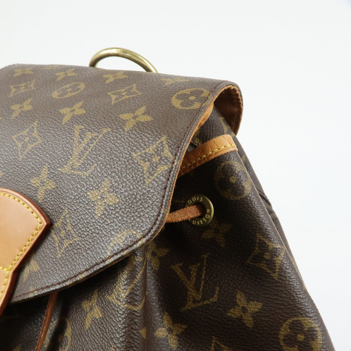 Louis Vuitton Vintage Montsouris Monogram Canvas Brown Canvas Backpack Bag (Pre-Owned)
