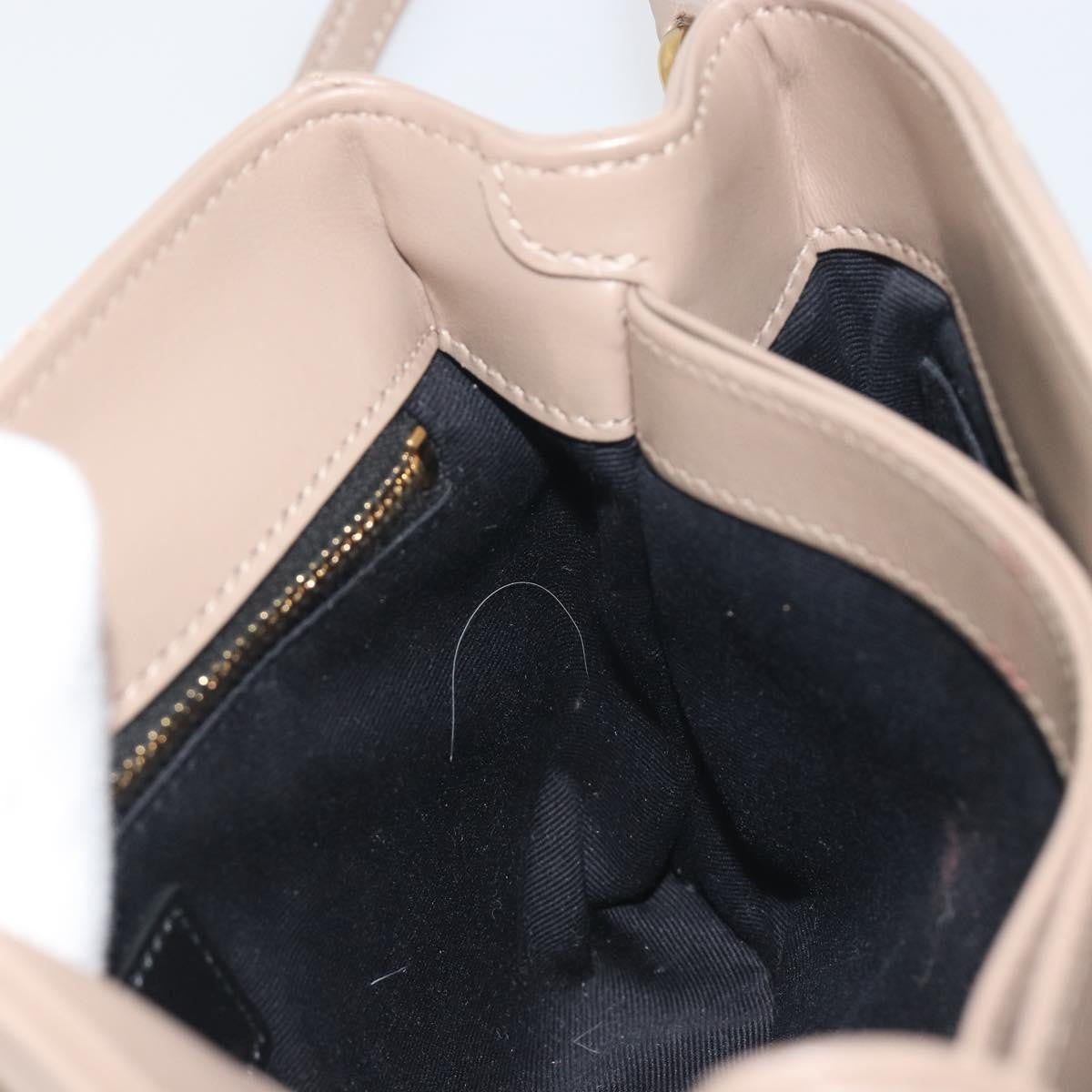Saint Laurent Loulou Puffer Quilted Leather Beige Leather Shoulder Bag Bag (Pre-Owned)