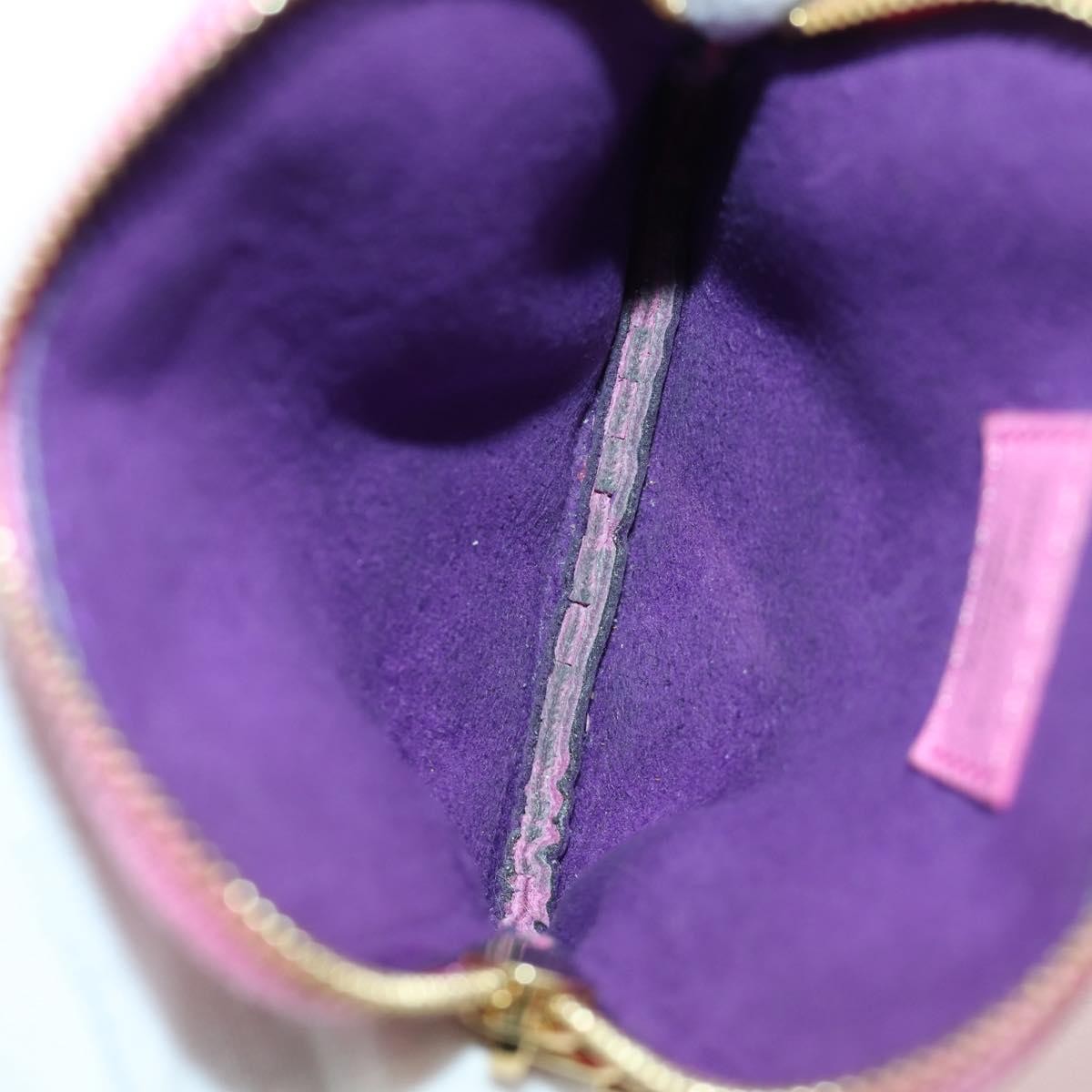 Louis Vuitton Lanyard Multipochette Coin Case Monogram Empreinte Pink Canvas Wallets Accessory (Pre-Owned)