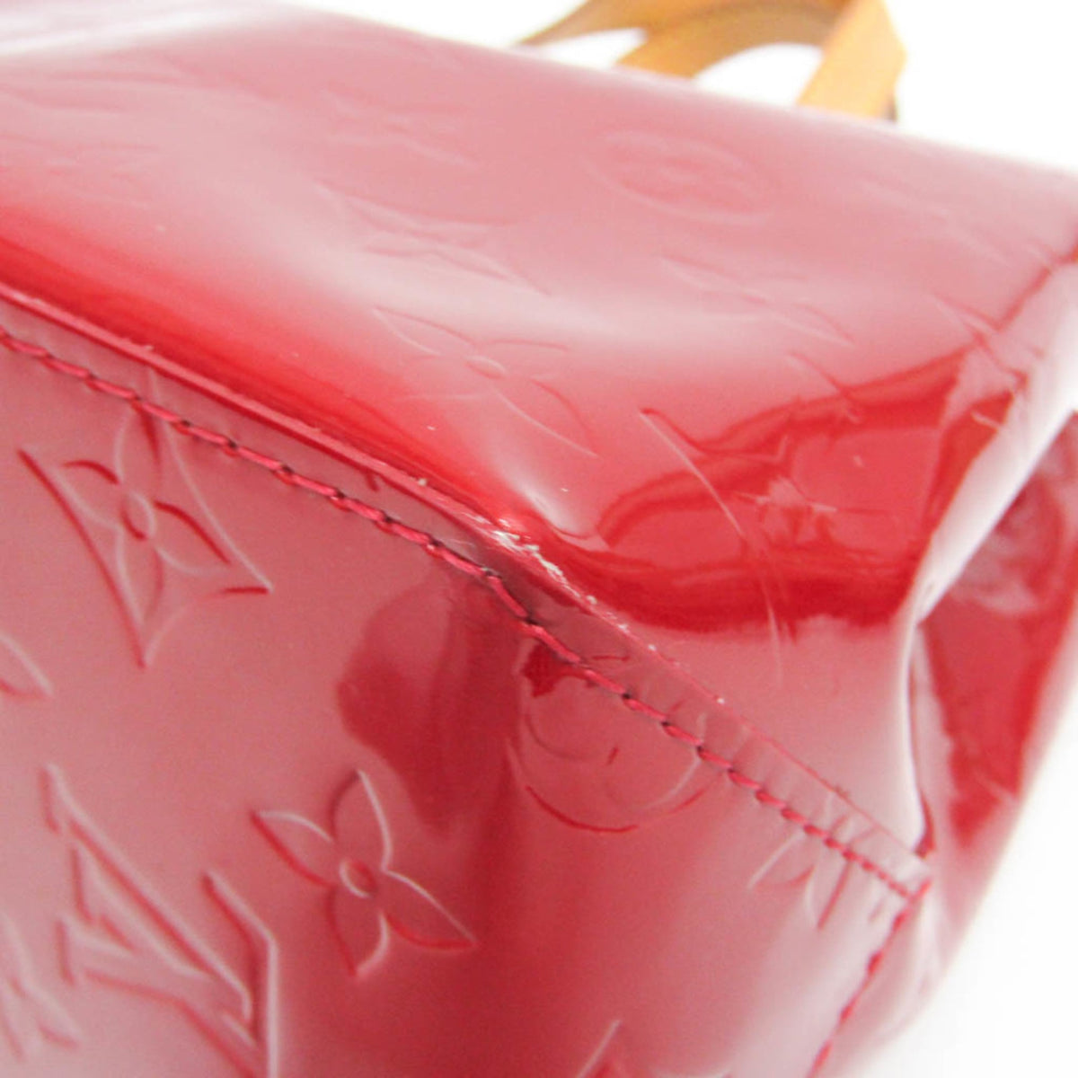 Louis Vuitton Reade Monogram Vernis Red Patent_Leather Handbag (Pre-Owned)