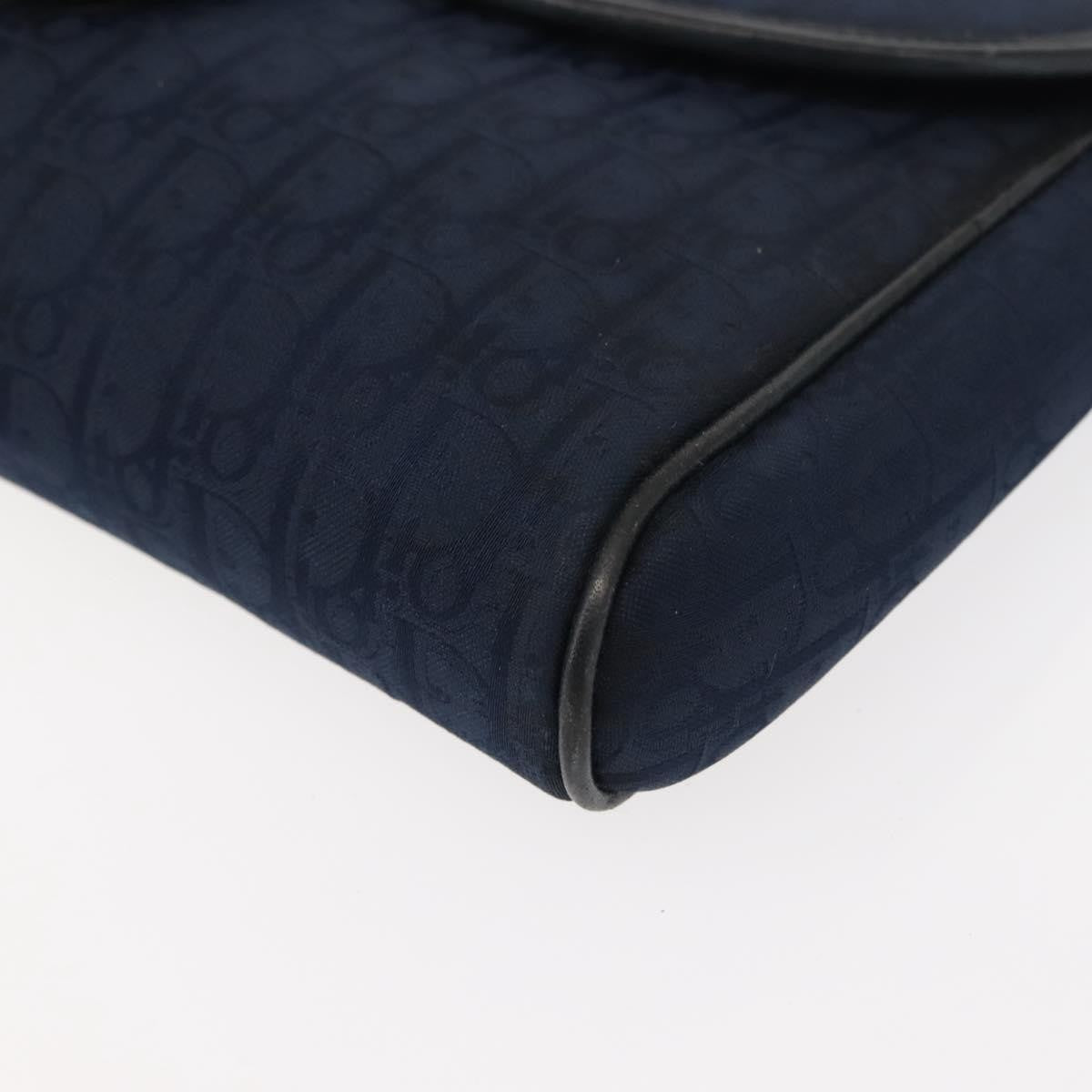 Christian Dior Vintage Trotter Canvas Navy Canvas Shoulder Bag Bag (Pre-Owned)