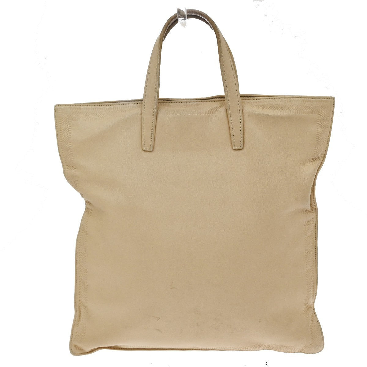 Loewe Vintage Leather Beige Leather Tote Bag Bag (Pre-Owned)