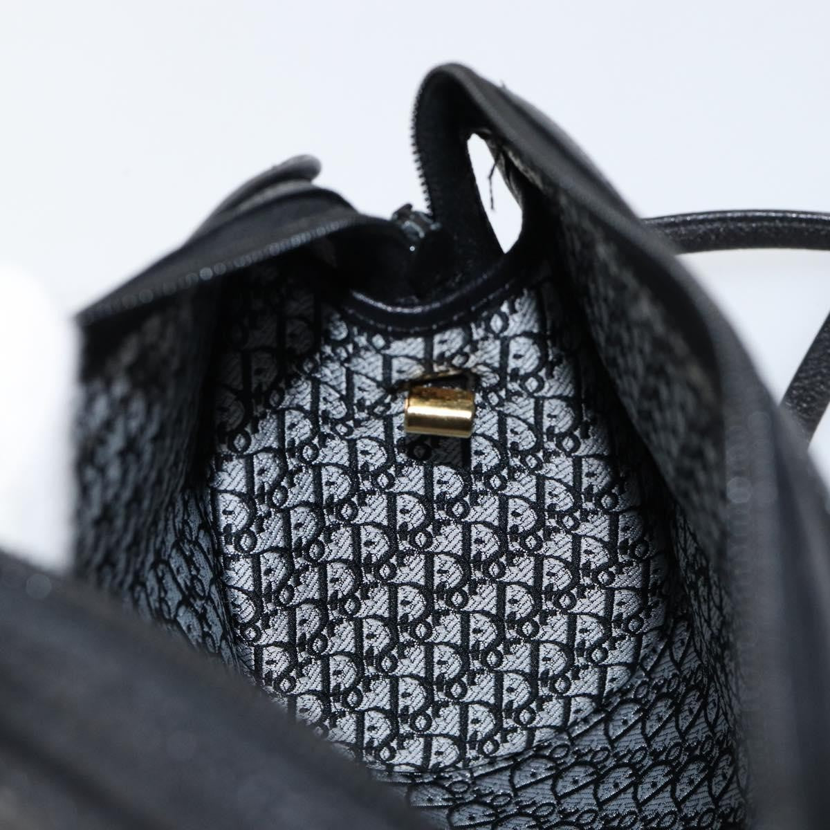 Christian Dior Vintage Leather Black Leather Shoulder Bag Bag (Pre-Owned)