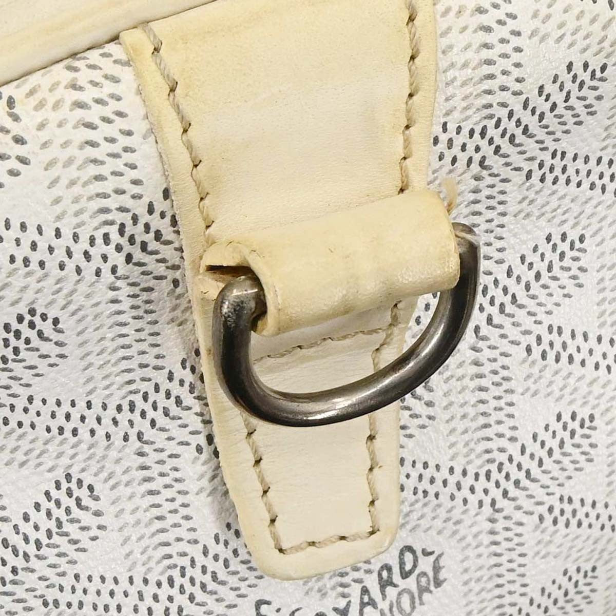 Goyard Croisiere Coated Canvas White Canvas Travel Bag Bag (Pre-Owned)