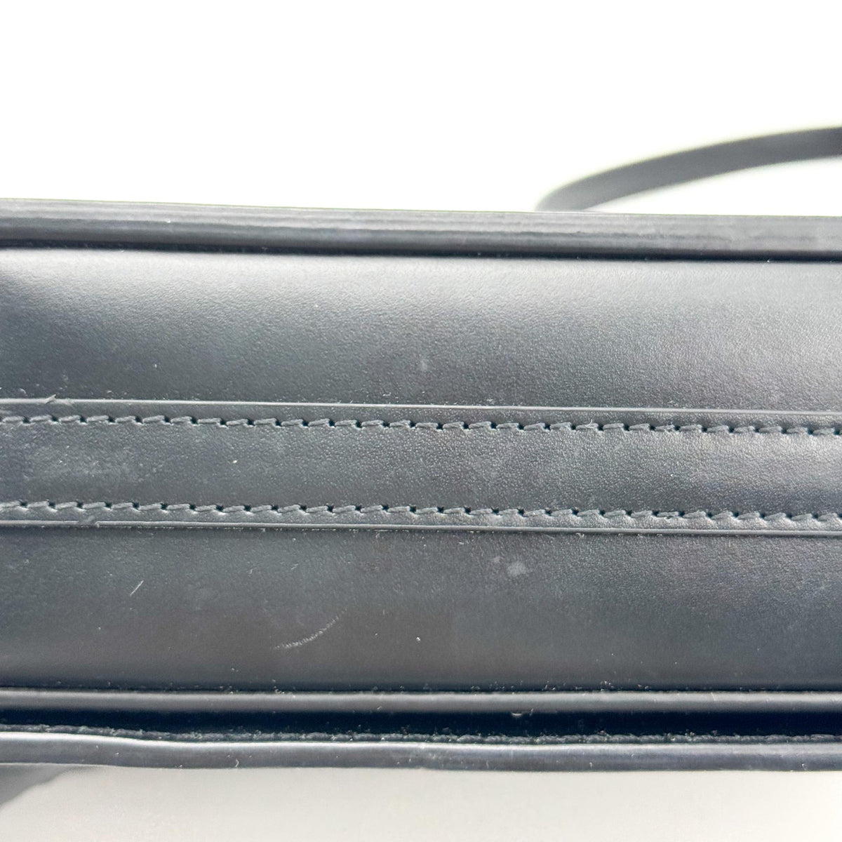 Burberry Grace Flap Horseferry Printed Leather Black Leather Shoulder Bag Bag (Pre-Owned)