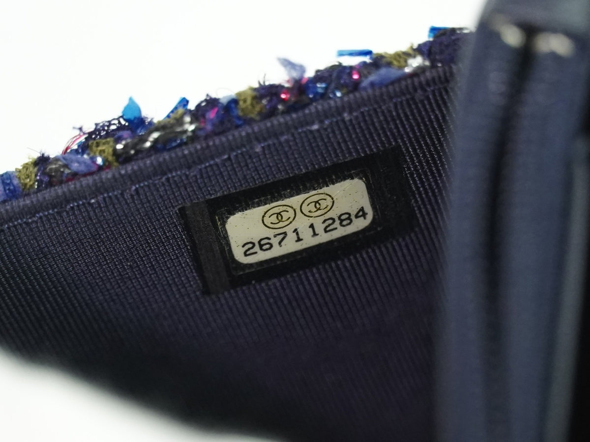 Chanel Wallet On Chain Tweed Multicolour Tweed Shoulder Bag Bag (Pre-Owned)
