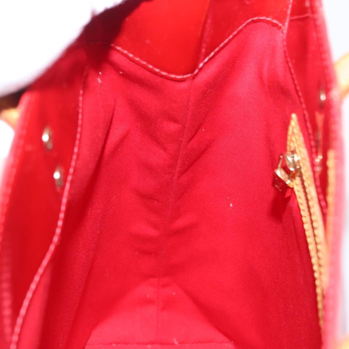 Louis Vuitton Reade Monogram Vernis Red Patent_Leather Handbag (Pre-Owned)