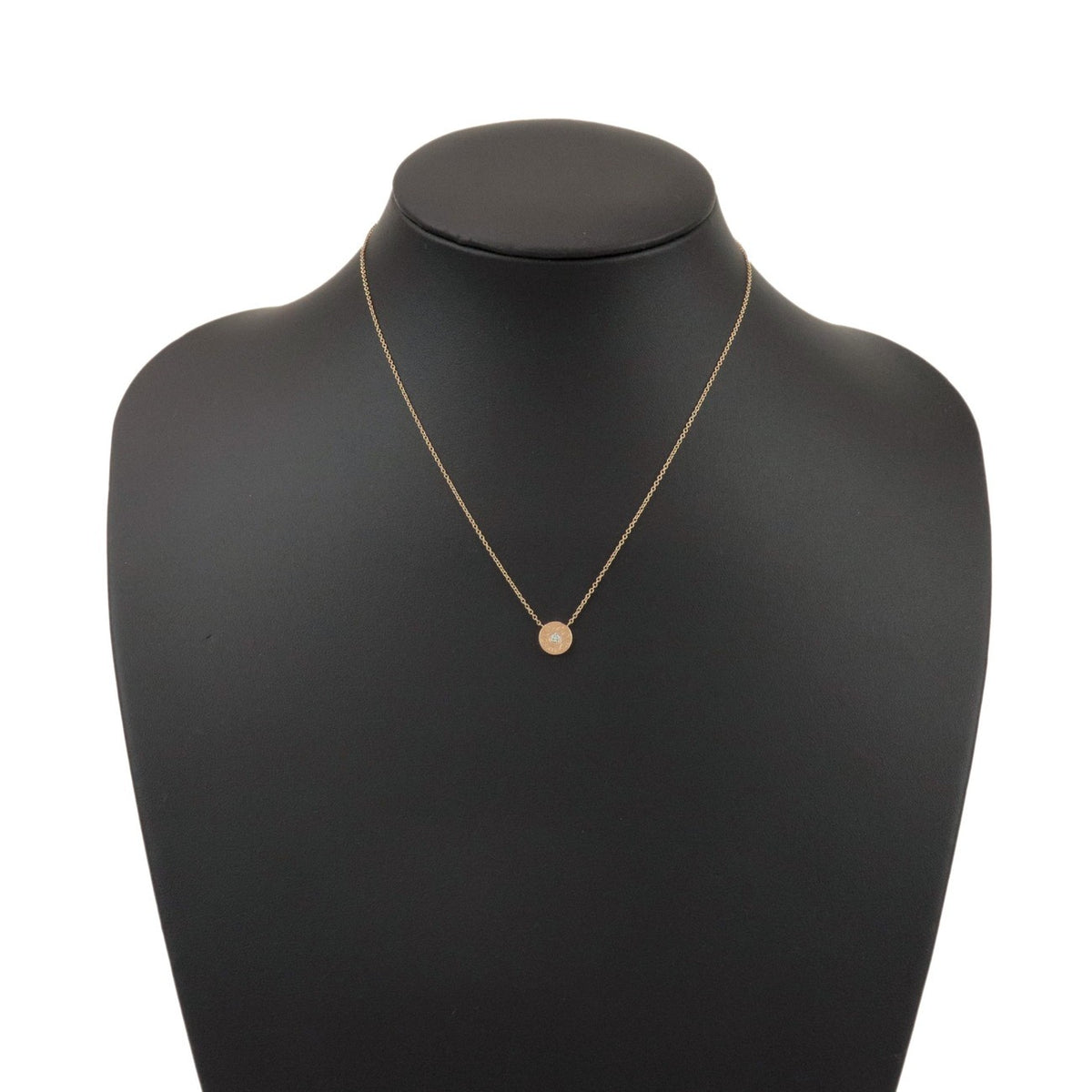 Tiffany & Co. 1837 Circle Pendant 18K Rose Gold With Diamond Gold Rose_Gold Necklace Jewelry (Pre-Owned)