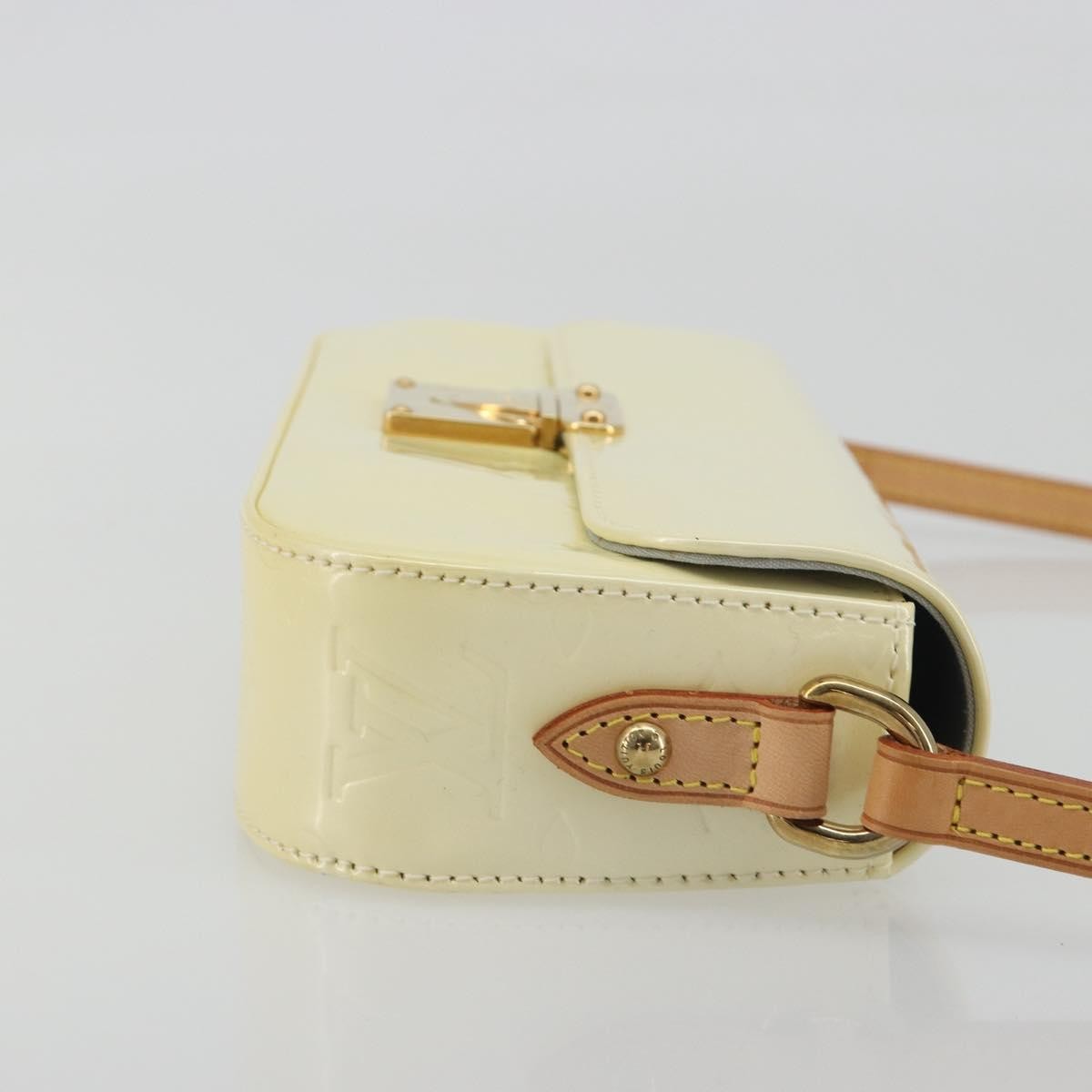 Louis Vuitton Malibu Street Monogram Patent Leather Beige Patent_Leather Shoulder Bag Bag (Pre-Owned)