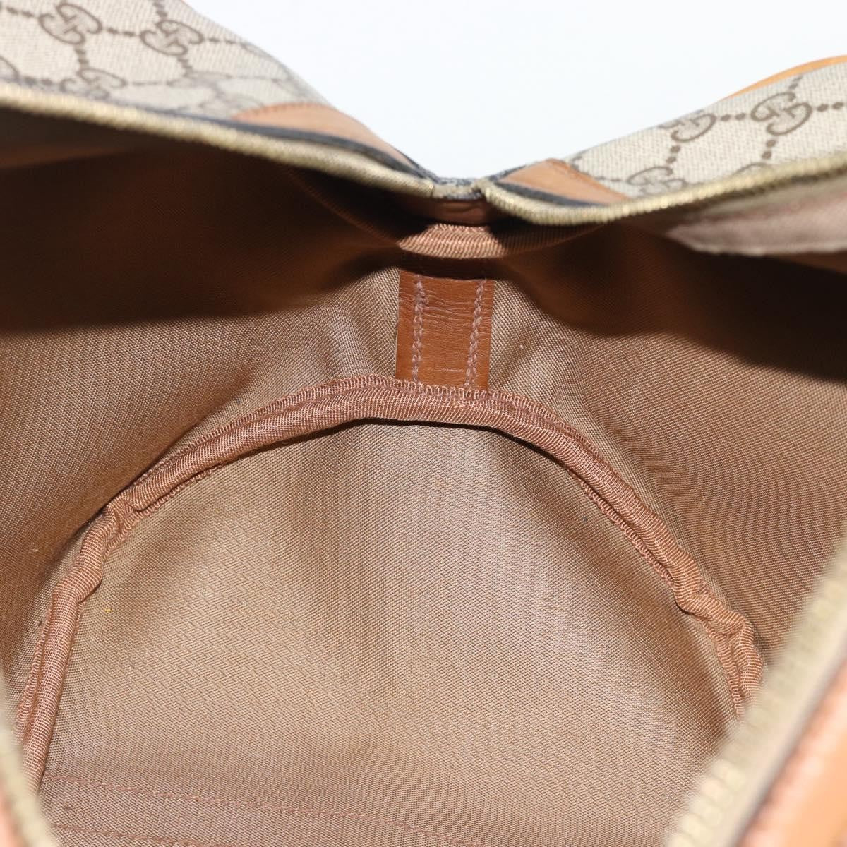 Gucci Zip Boston Gg Canvas And Leather Beige Pvc Handbag (Pre-Owned)