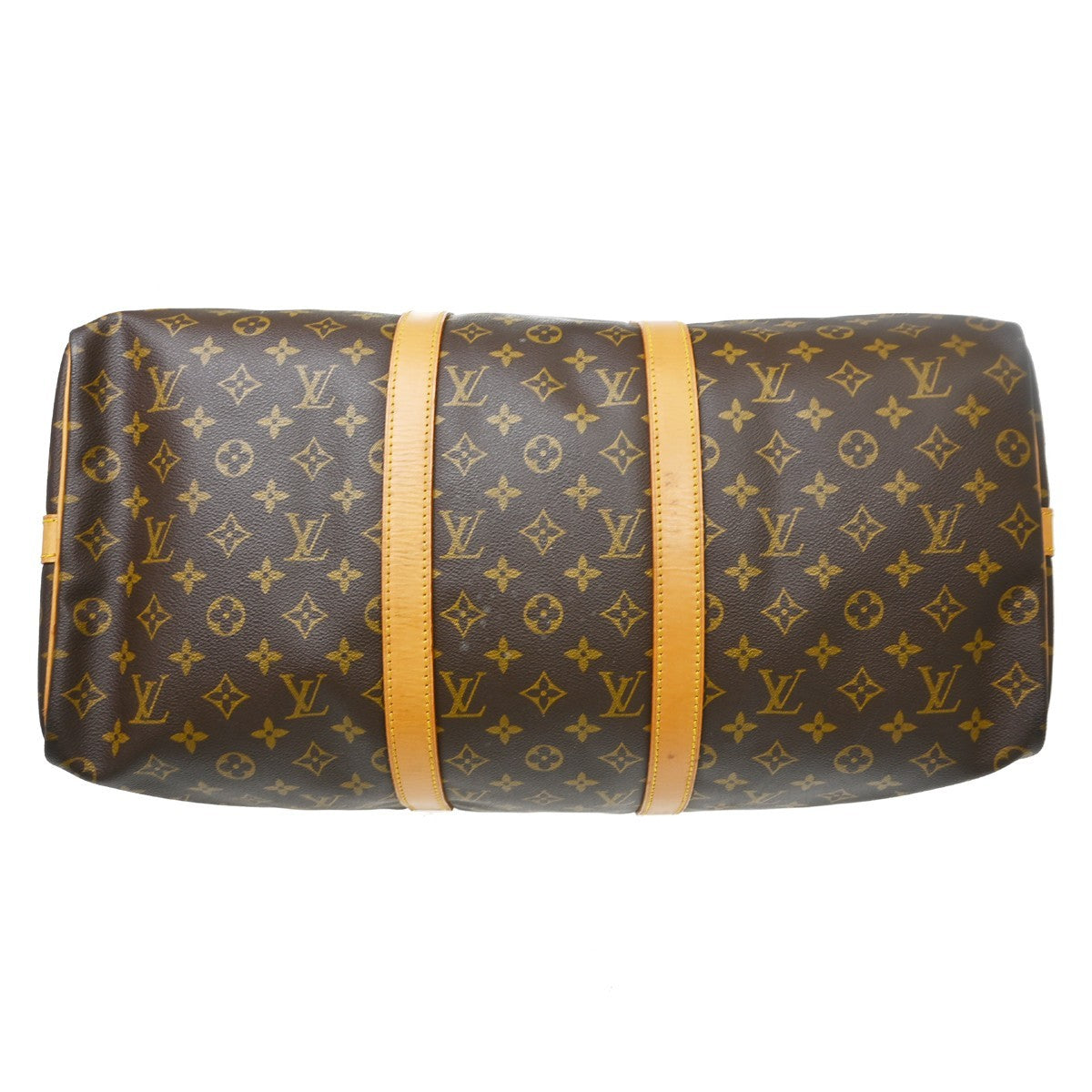 Louis Vuitton Keepall Bandouliere Monogram Canvas Brown Canvas Travel Bag Bag (Pre-Owned)
