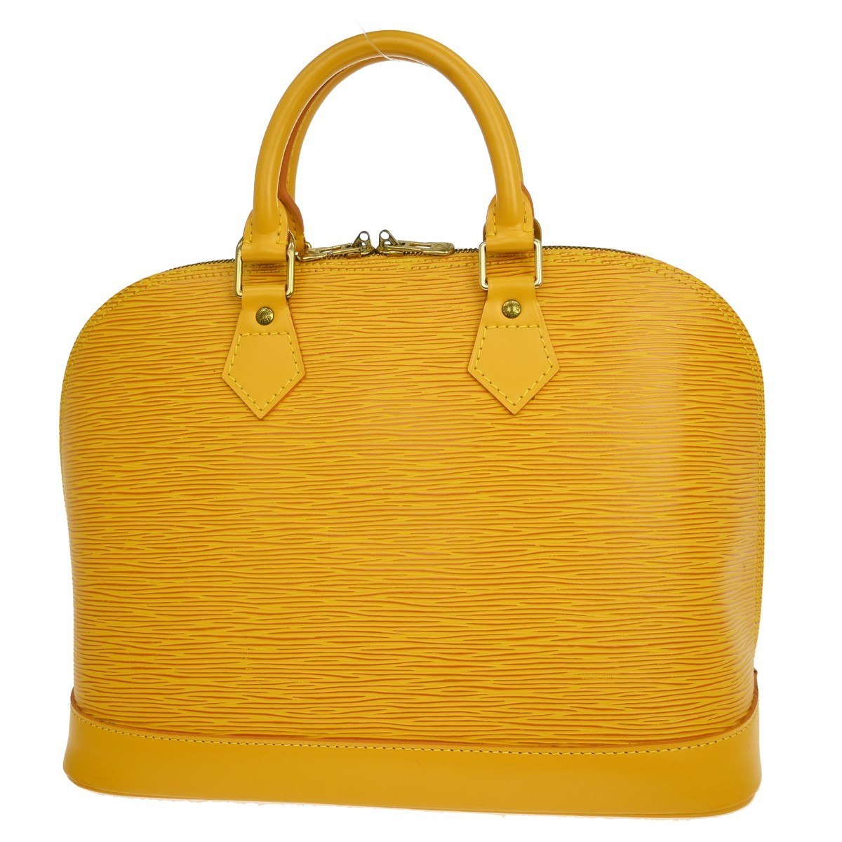 Louis Vuitton Alma Epi Yellow Leather Handbag (Pre-Owned)
