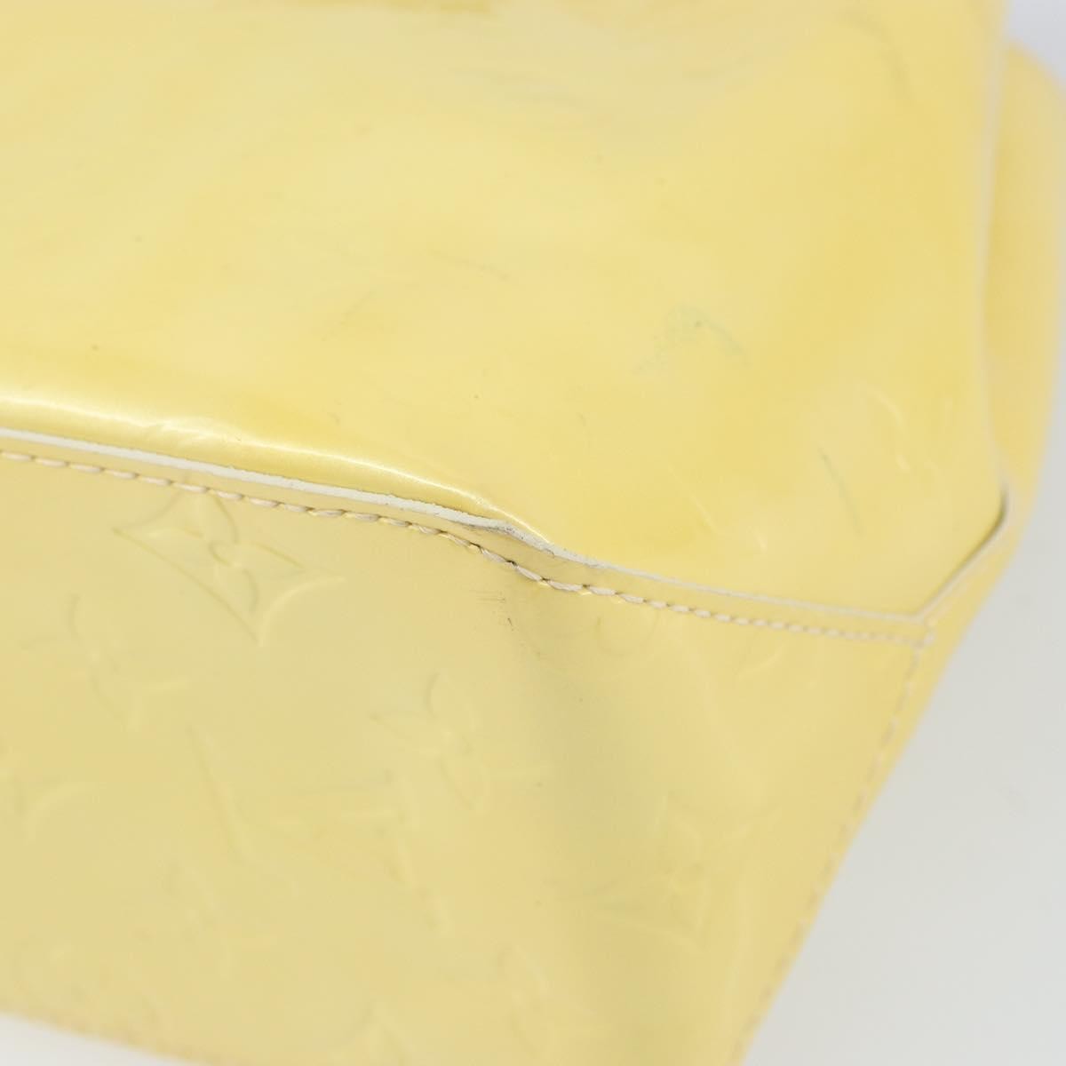 Louis Vuitton Reade Monogram Vernis Yellow Patent_Leather Handbag (Pre-Owned)