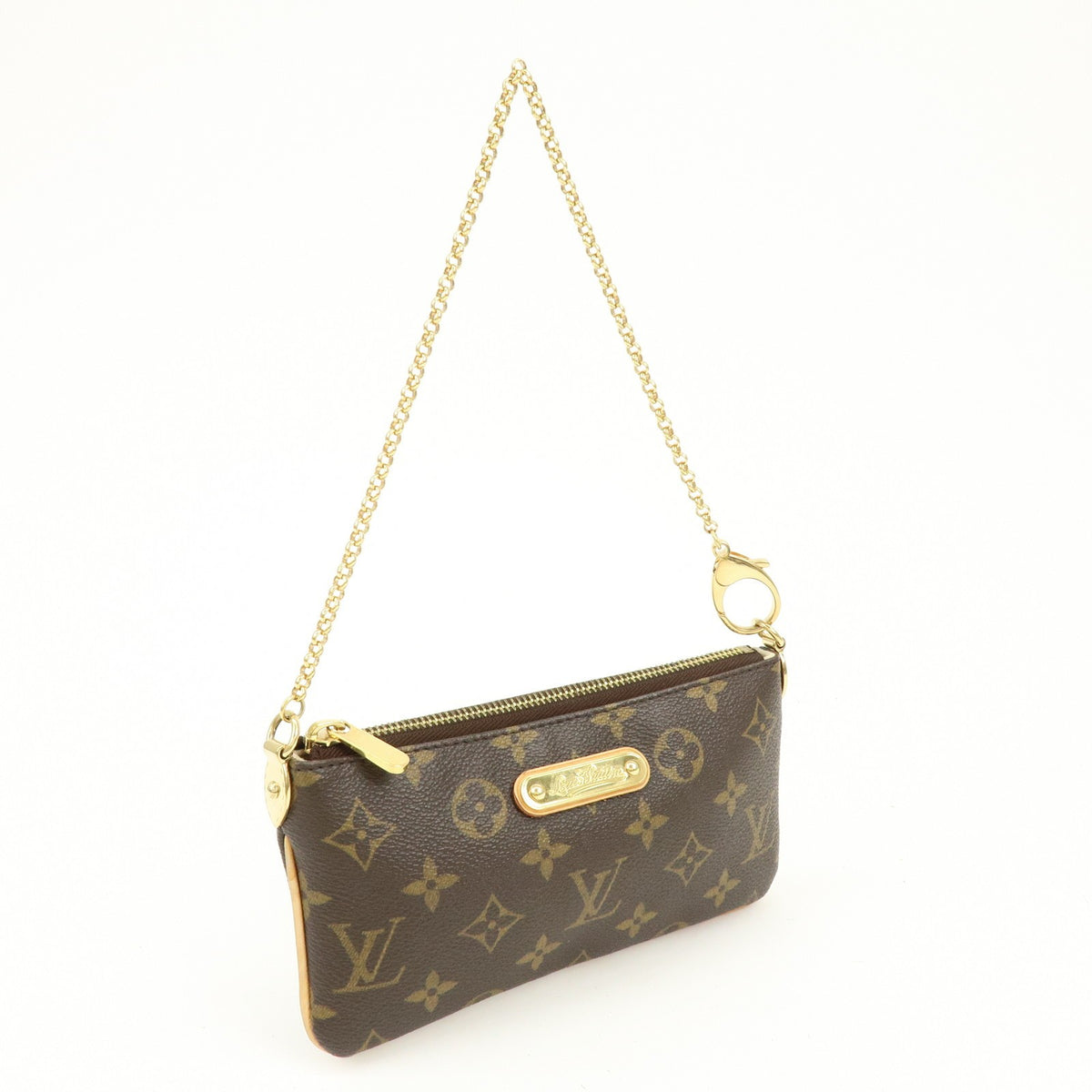 Louis Vuitton Milla Pochette Monogram Canvas Brown Canvas Clutche & Pouche Bag (Pre-Owned)