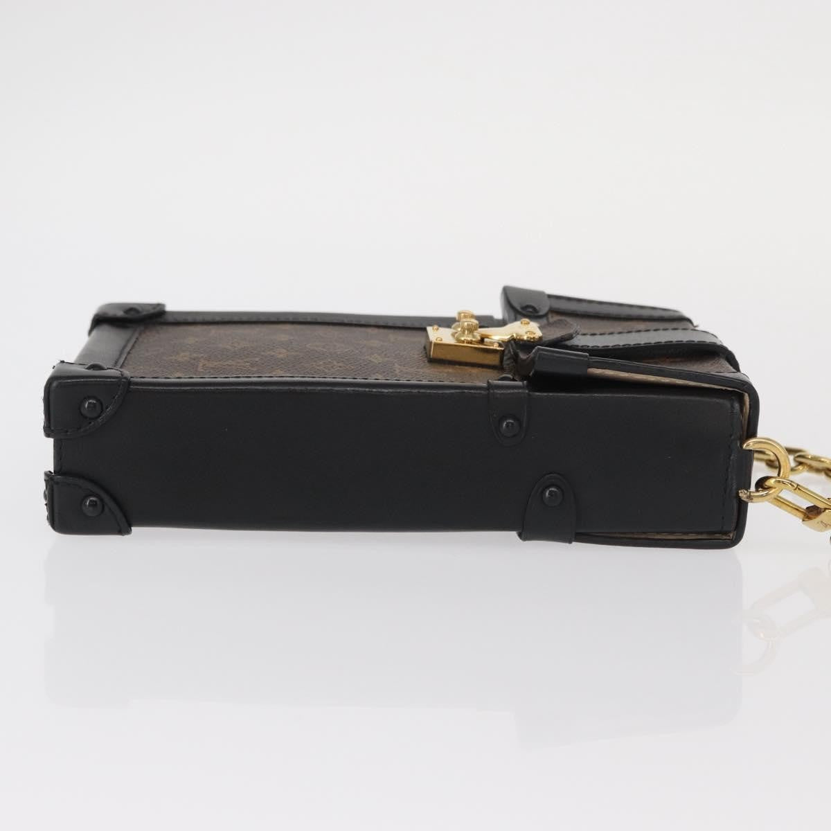 Louis Vuitton Vertical Trunk Pochette Monogram Canvas Brown Canvas Clutche & Pouche Bag (Pre-Owned)