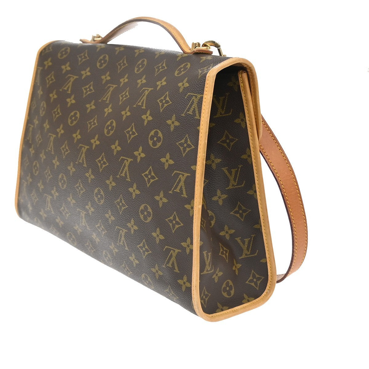 Louis Vuitton Beverly Monogram Canvas Brown Canvas Briefcase Bag (Pre-Owned)