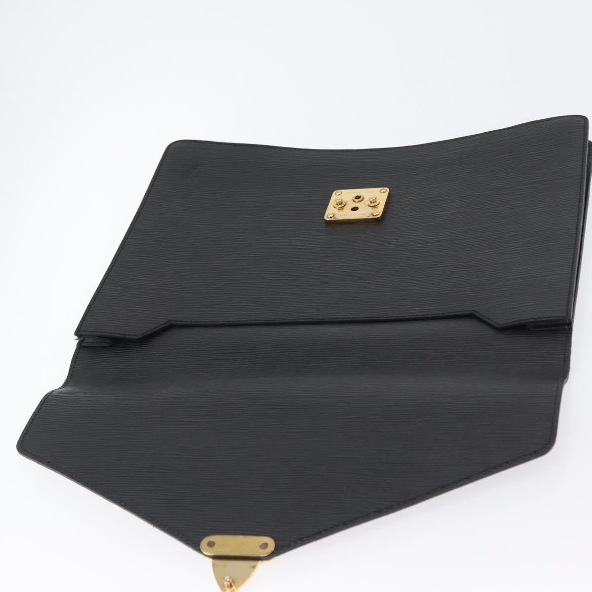 Louis Vuitton Porte-Documents Senateur Epi Leather Black Leather Briefcase Bag (Pre-Owned)