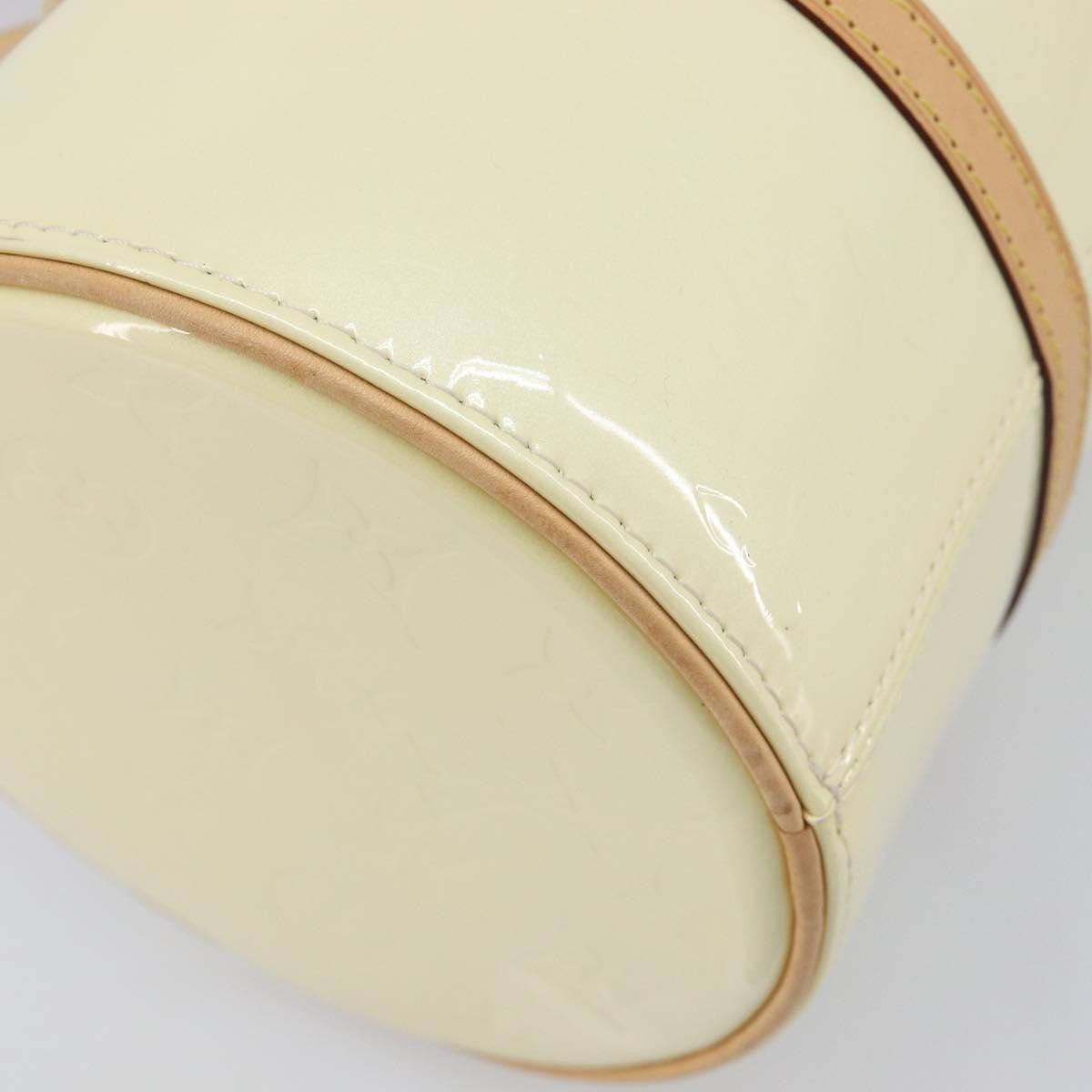 Louis Vuitton Bedford Monogram Vernis Beige Patent_Leather Handbag (Pre-Owned)