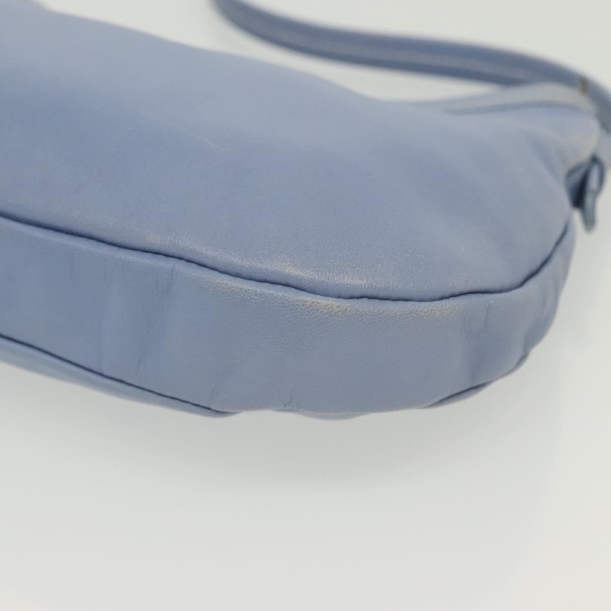 Salvatore Ferragamo Vala Leather Blue Leather Shoulder Bag Bag (Pre-Owned)