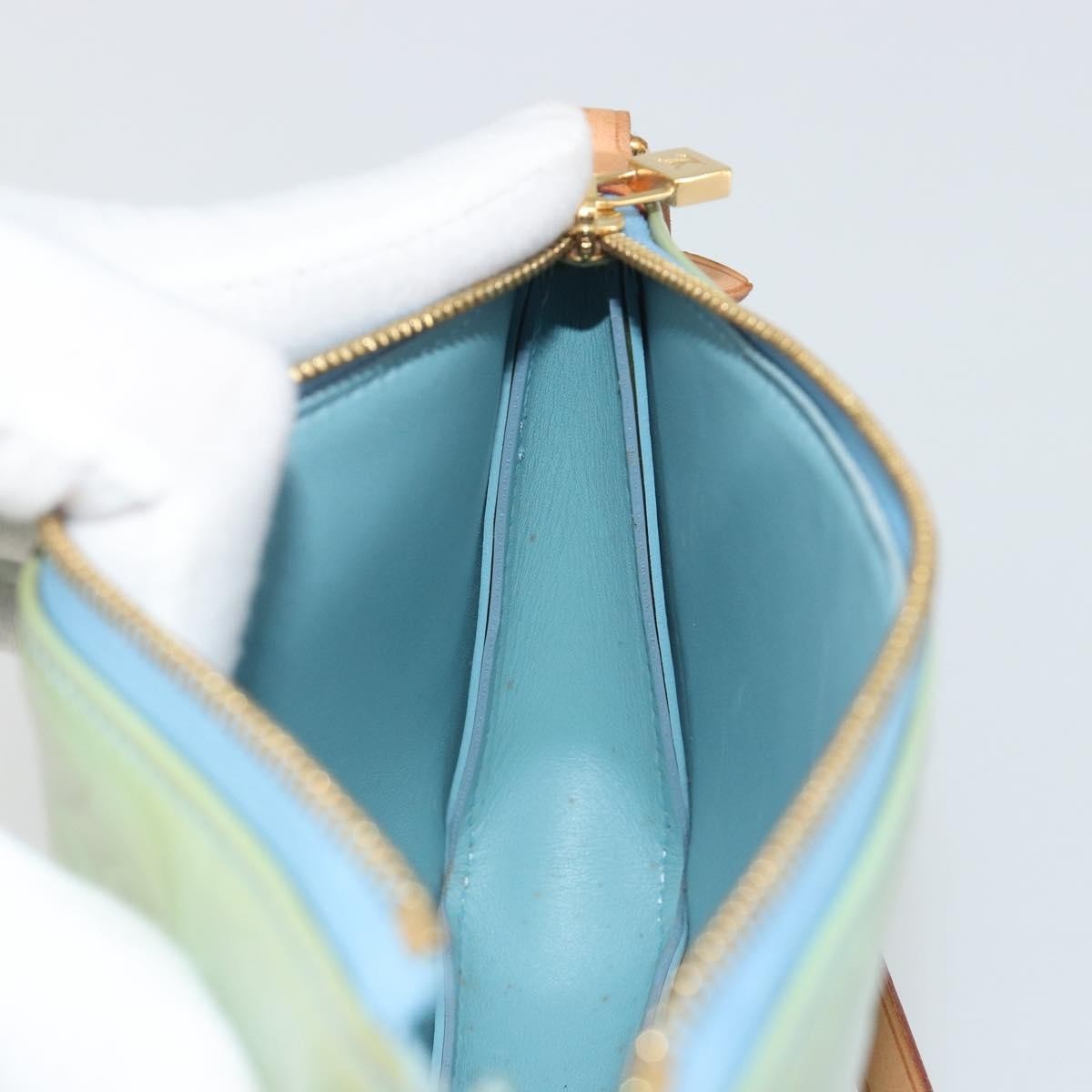 Louis Vuitton Lexington Pochette Monogram Vernis Blue Patent_Leather Clutche & Pouche Bag (Pre-Owned)
