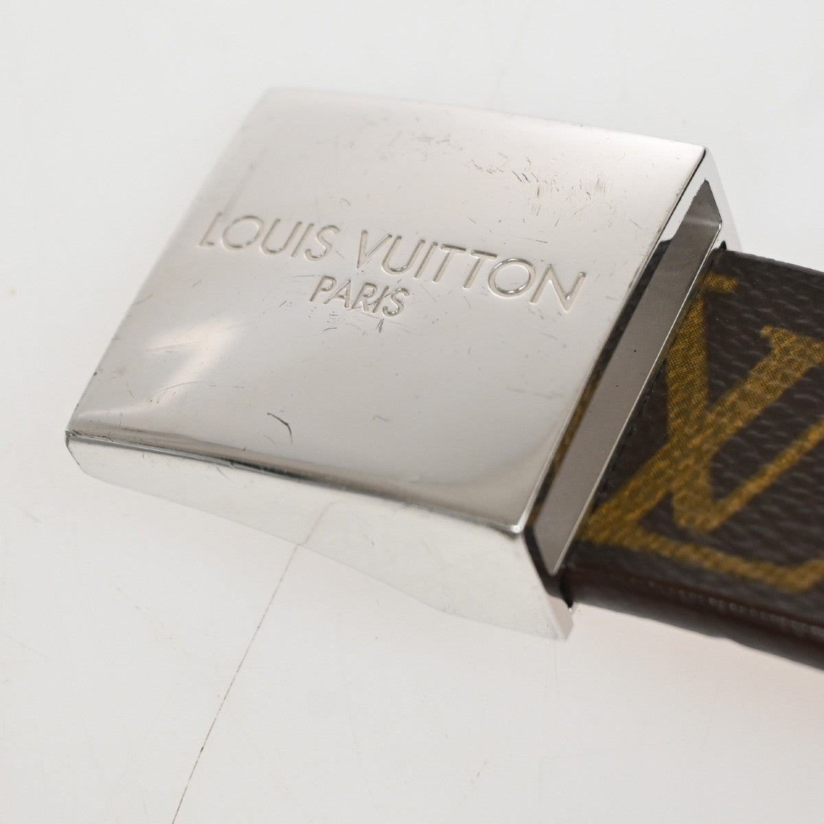 Louis Vuitton Ceinture Carre Belt Damier Brown Canvas Belts Accessory (Pre-Owned)