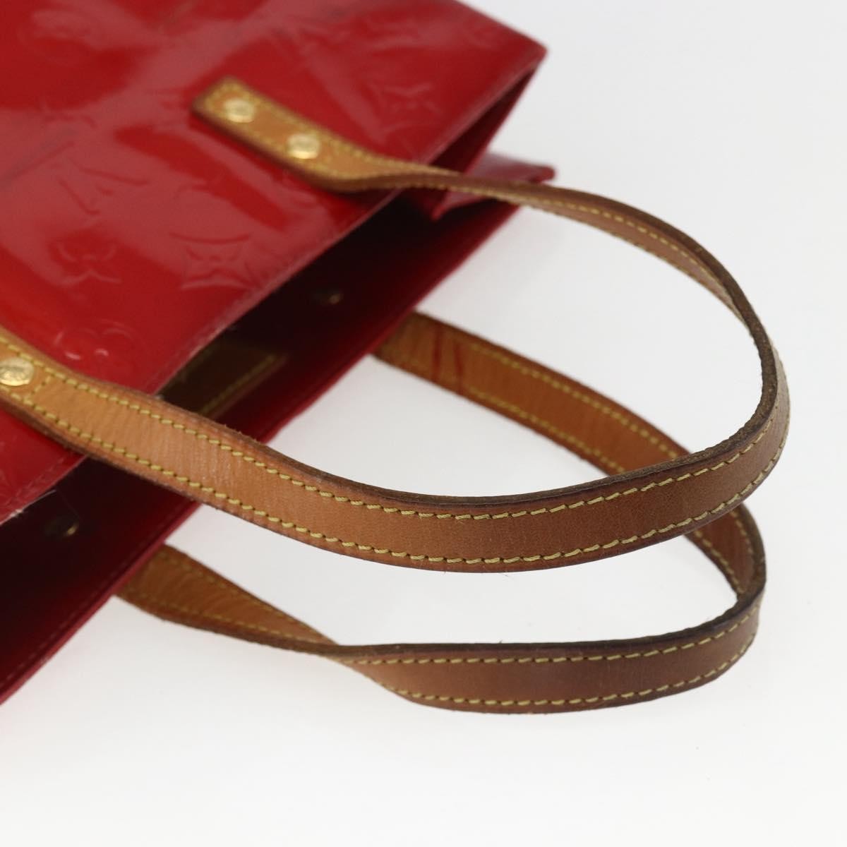 Louis Vuitton Reade Monogram Vernis Red Patent_Leather Handbag (Pre-Owned)