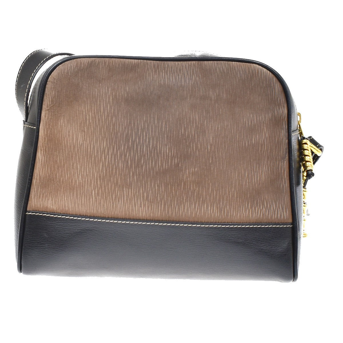 Loewe Velazquez Shoulderbag Leather Brown Leather Shoulder Bag Bag (Pre-Owned)