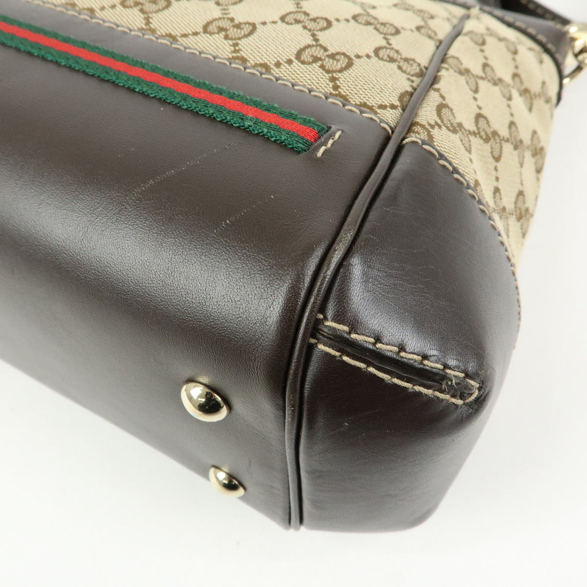 Gucci Mayfair Convertible Gg Canvas Beige Canvas Tote Bag Bag (Pre-Owned)