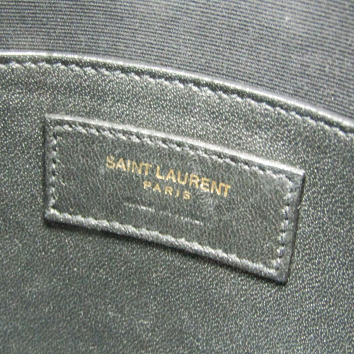 Saint Laurent East Side Smooth Leather White Leather Tote Bag Bag (Pre-Owned)