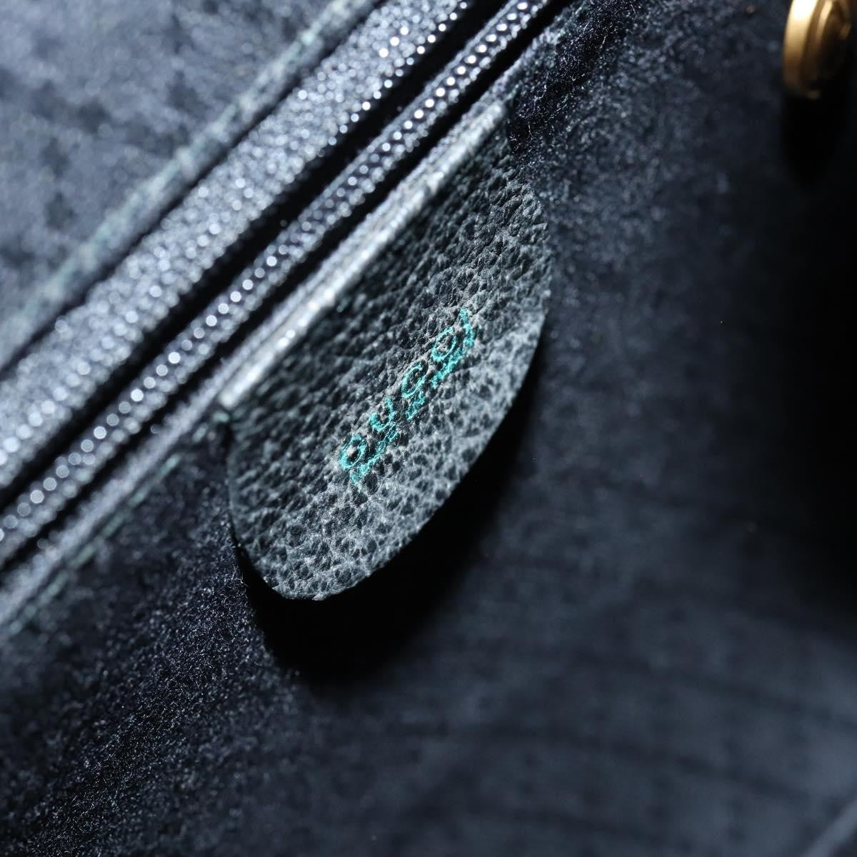 Gucci Vintage Bamboo Suede Black Suede Backpack Bag (Pre-Owned)
