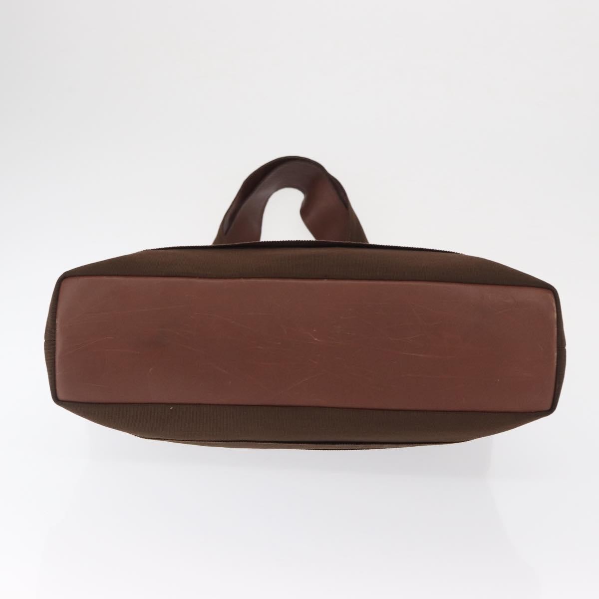Salvatore Ferragamo Vara Tote Canvas Brown Canvas Tote Bag Bag (Pre-Owned)
