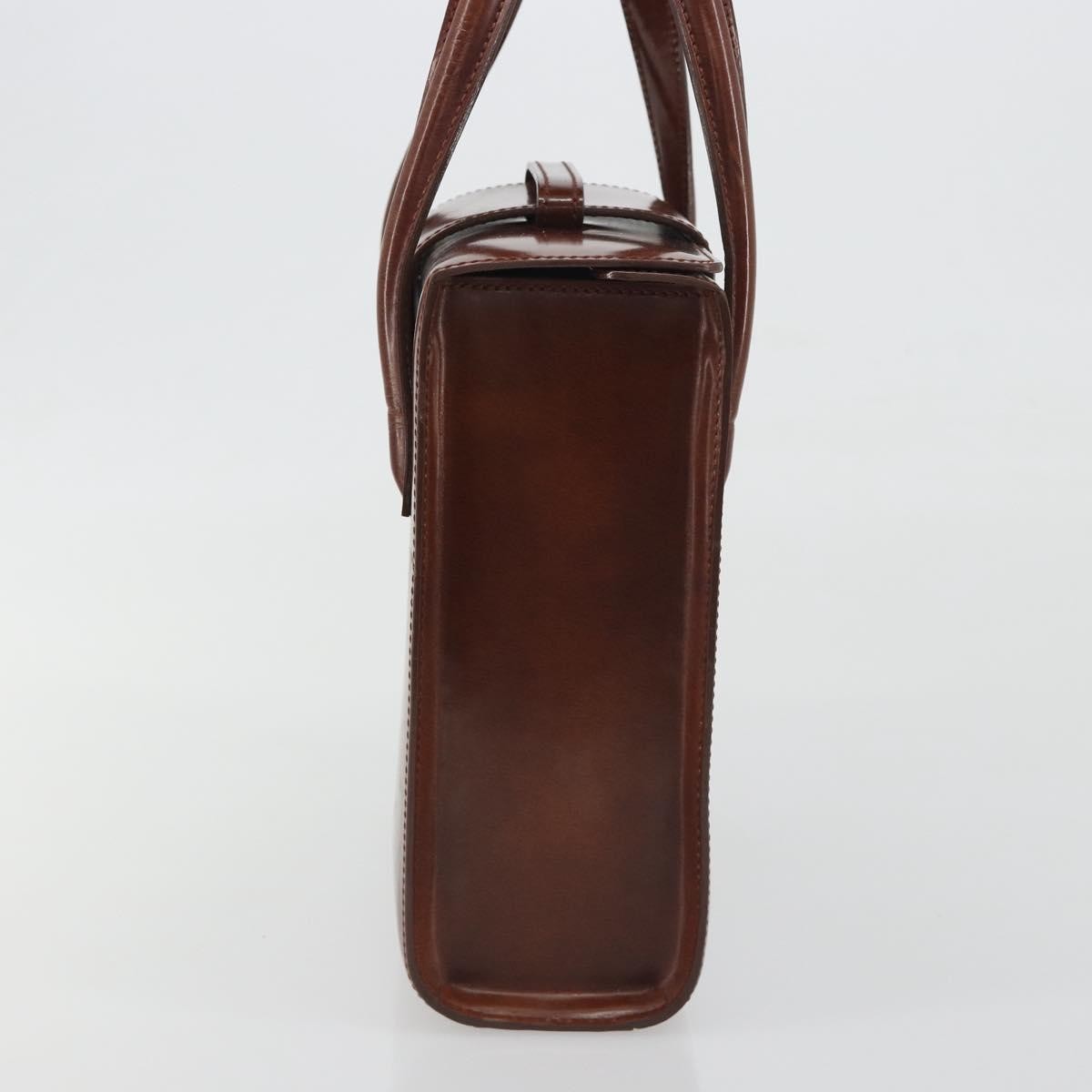 Cartier Panthère Leather Brown Patent_Leather Handbag (Pre-Owned)