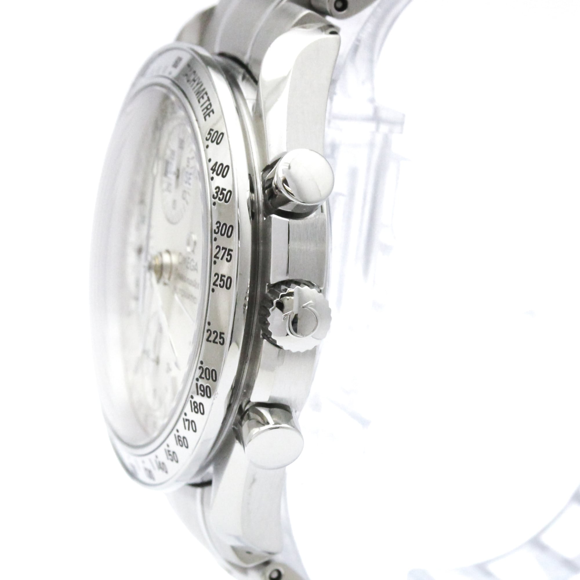 Omega Speedmaster Day-Date Chronograph Automatic Stainless Steel Watch (Pre-Owned)
