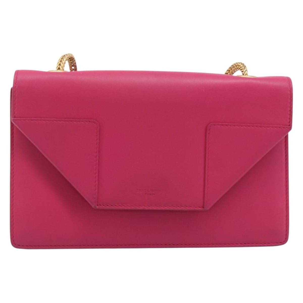 Saint Laurent Betty Leather Pink Leather Handbag (Pre-Owned)