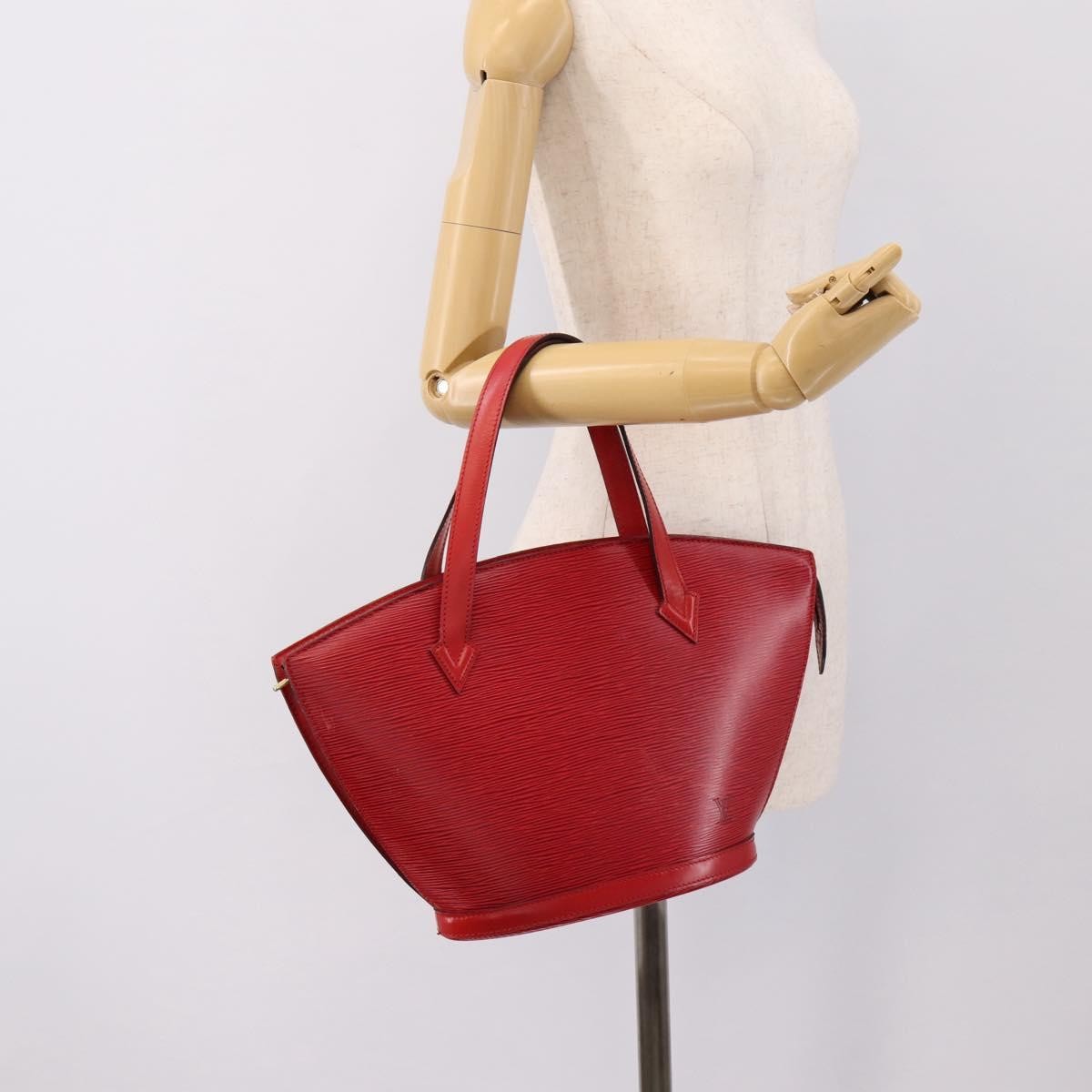 Louis Vuitton Saint Jacques Epi Leather Red Leather Handbag (Pre-Owned)