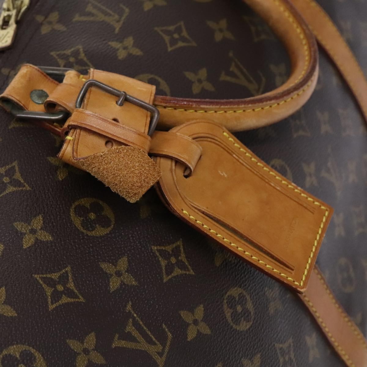 Louis Vuitton Keepall Monogram Canvas Brown Canvas Travel Bag Bag (Pre-Owned)