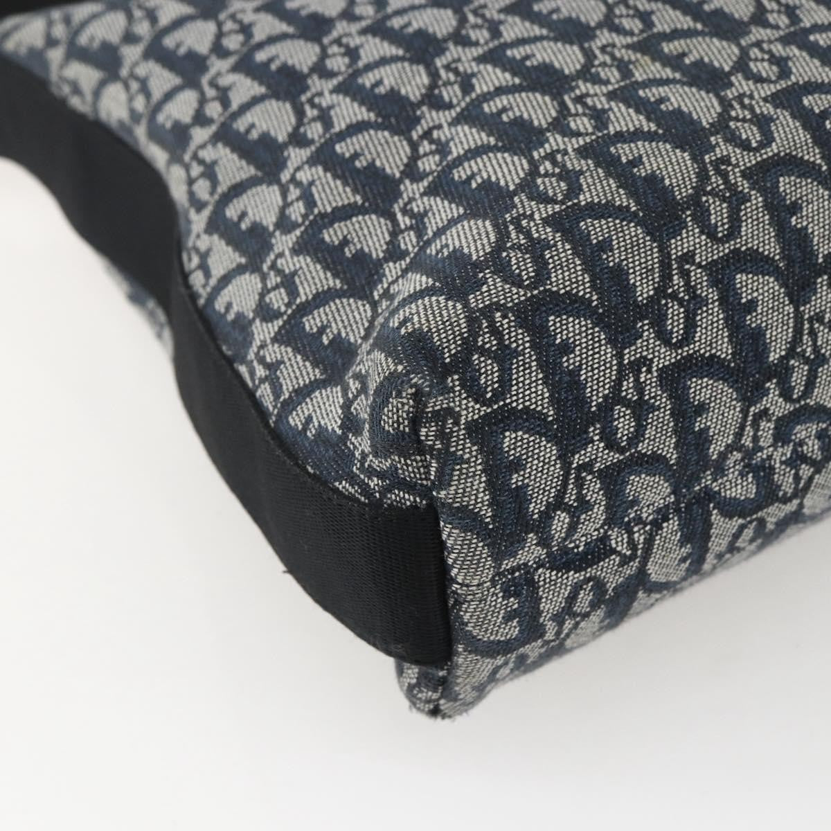 Christian Dior Vintage Trotter Canvas Navy Canvas Shoulder Bag Bag (Pre-Owned)