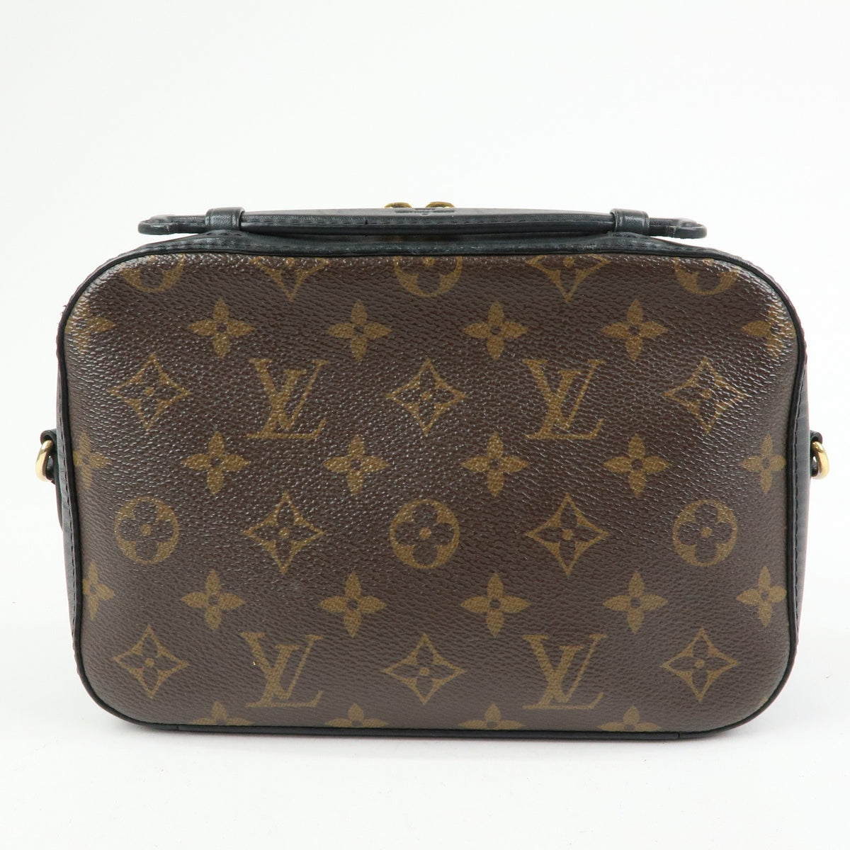 Louis Vuitton Saintonge Monogram Canvas With Leather Brown Canvas Handbag (Pre-Owned)