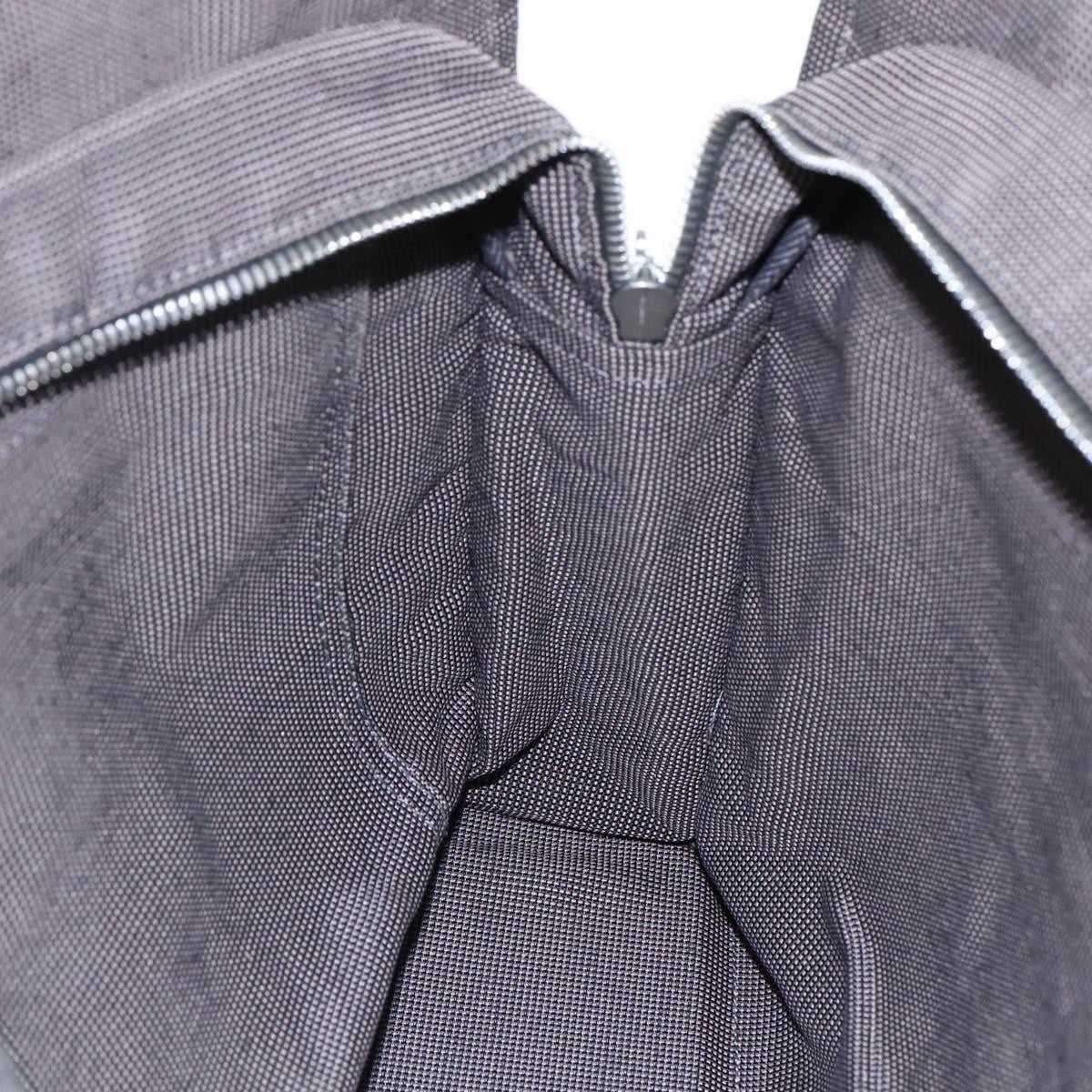 Hermes Fourre-Tout Herline Canvas Gray Canvas Tote Bag Bag (Pre-Owned)