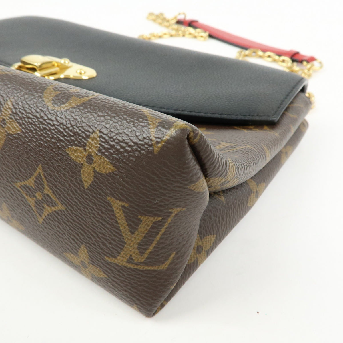 Louis Vuitton Saint Placide Monogram Canvas And Leather Brown Canvas Handbag (Pre-Owned)