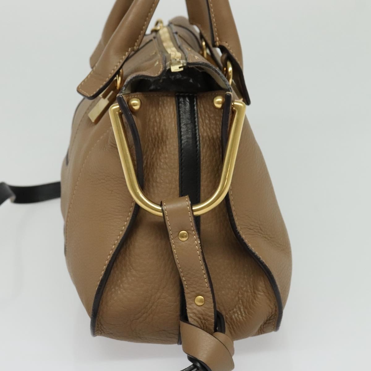 Chloe Hailey Leather Beige Leather Bag (Pre-Owned)