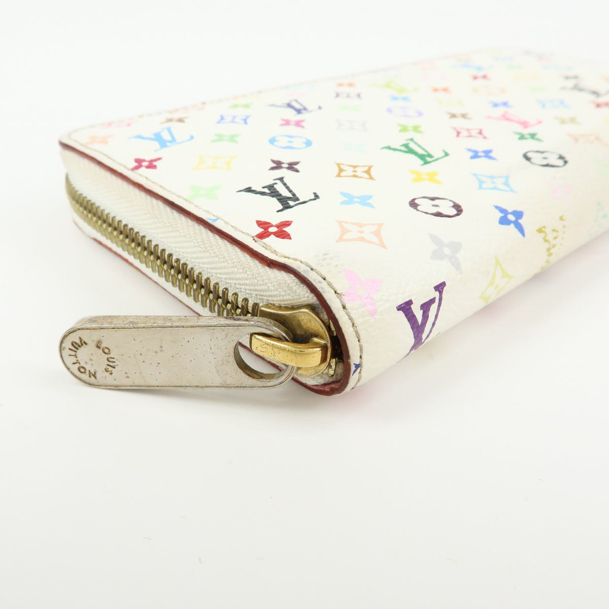 Louis Vuitton Zippy Monogram Multicolor White Canvas Wallets Accessory (Pre-Owned)